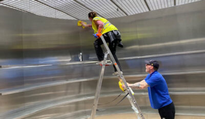 Nike Shop Milan Cotech Coating Application