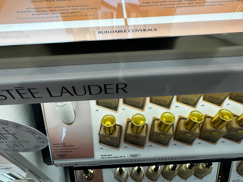 Marks and Spencer Estee Lauder Skin Counters 10